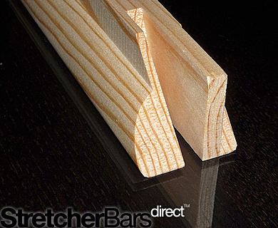 Close up photo of a stretcher bar